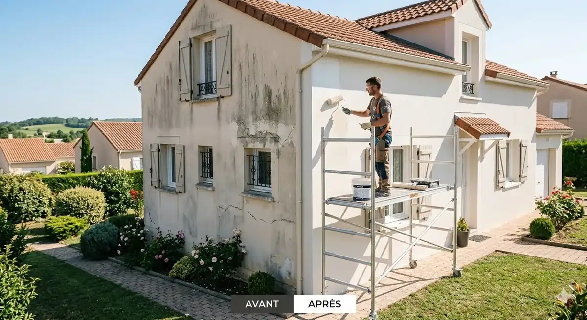 Ravalement et peinture de façade par CD Artisan en Vendée